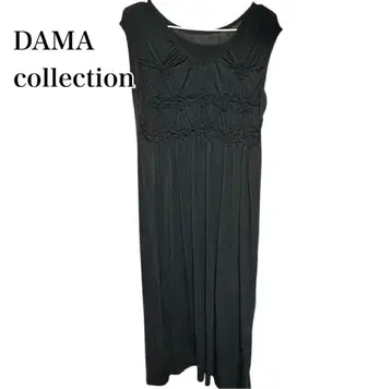 DAMAcollection 슬리브리스 롱 원피스 블랙