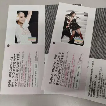 아무로 나미에 nanaco 카드 2매 세트