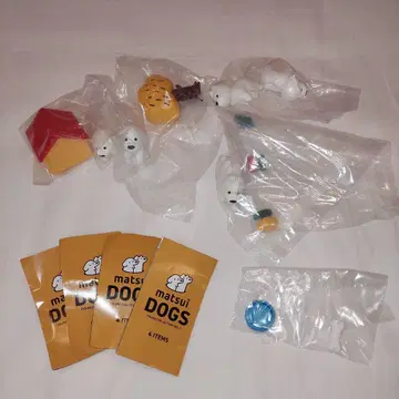 [ 전 4종 + 럭키 아이템 ] matsui DOGS 피규어 컬렉션 노랑