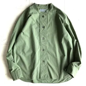 마가렛호웰 SOFT COTTON 밴드 칼라 셔츠 2023 AW