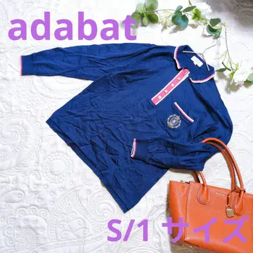 [ adabat ] 네이비 긴팔 피케 셔츠 S/1 사이즈 스포츠 캐주얼