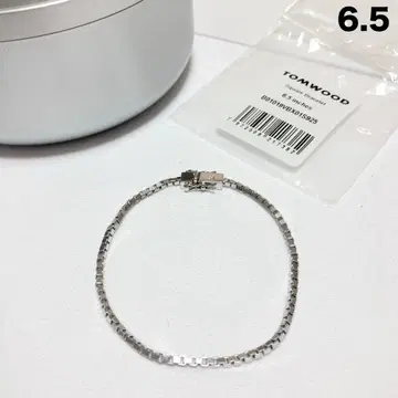 새상품 6.5 TOMWOOD 스퀘어 팔찌 은 실버 16555