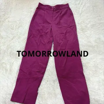 [ TOMORROWLAND ] 울 플란넬 세미 와이드 팬츠 핑크 38
