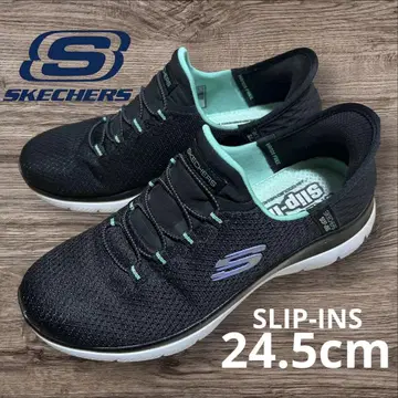 스케쳐스 SKECHERS SLIP-INS 블랙/민트 24.5