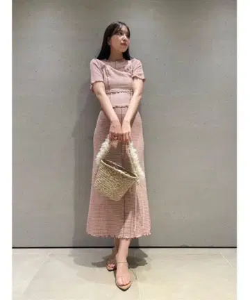 snidel 메로우 디자인 원피스