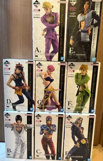 제일복권 죠죠의 기묘한 모험 GOLDEN WIND A~F상 세트 덤