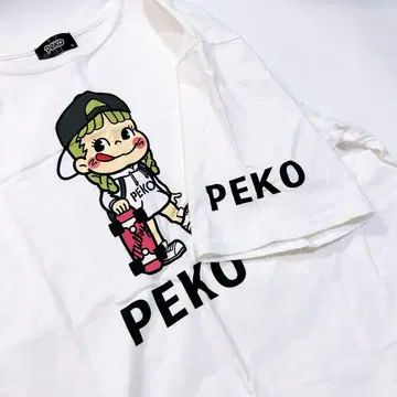PEKO 페코짱 티셔츠 M 화이트 구제 의류