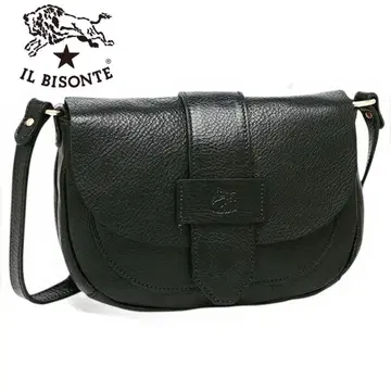 컨디션 최상 IL BISONTE 일비종떼 플랩 벨트 숄더백