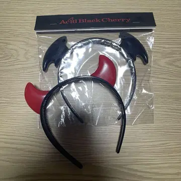 Acid Black Cherry 머리띠 세트 뿔 중고 박쥐 새상품