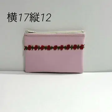 핑크 파우치 내구성 멀티 케이스 핸드메이드 비닐 소재