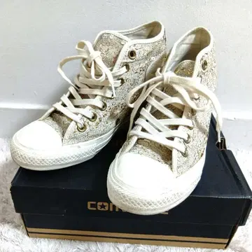 CONVERSE 골드 계열 하이컷 스니커즈