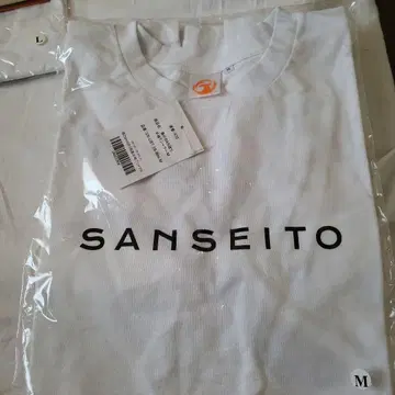 SANSEITO 봄 BAN 패턴 반팔 티셔츠 M 사이즈