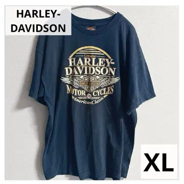 USED HARLEY-DAVIDSON 네이비 반팔 할리 XL 티셔츠
