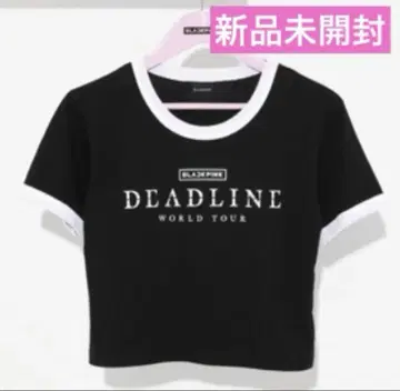 BLACKPINK 티셔츠 DEADLINE 블랙 M