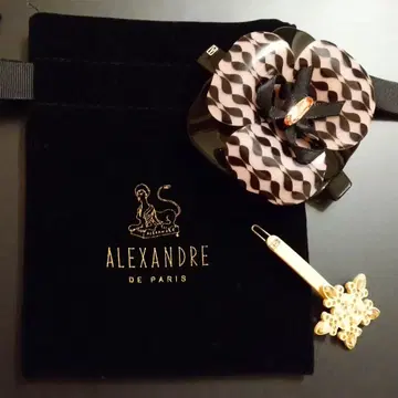 [ ALEXANDRE DE PARIS ] 까멜리아 머리핀+헤어핀