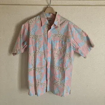 Hawaiian 알로하 셔츠 반팔 핑크