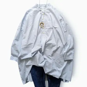 NATURAL LAUNDRY 내추럴 런드리 코튼 롱 셔츠