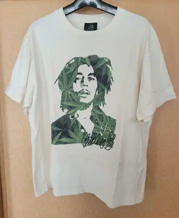 BOB MARLEY / 밥 말리 별주 페이드 프린트 T셔츠