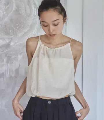 feepur 홀터넥 린넨 뷔스티에