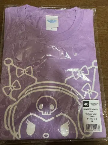썸머 소닉 한정판 쿠로미 콜라보 T셔츠 라이트 퍼플 M 사이즈