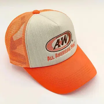 A&W 캡 오렌지 엔더 aw 에이앤더블유 메쉬 주황
