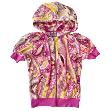 JUICY COUTURE 쥬시 꾸뛰르 후드티 반팔 파일 소재 S