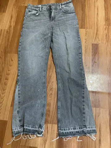 ZARA 그레이 플레어 데님 팬츠