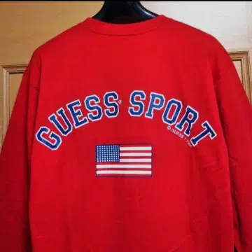 미사용 USA 빈티지 90년대 게스 GUESS 티셔츠 롱티