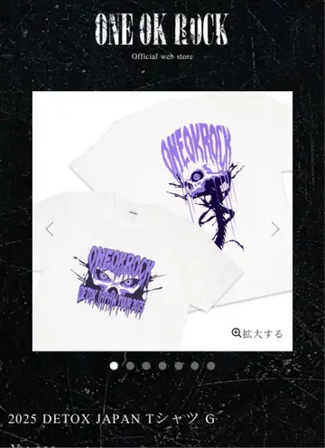 [ XL ] ONE OK ROCK 2025 DETOX 티셔츠 G