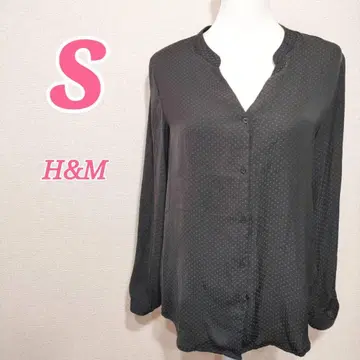 H&M 에이치앤엠 블랙 긴팔 셔츠 S 비즈니스 심플