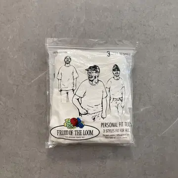 FRUIT OF THE LOOM 3팩 T 내 2개만 미사용 새상품
