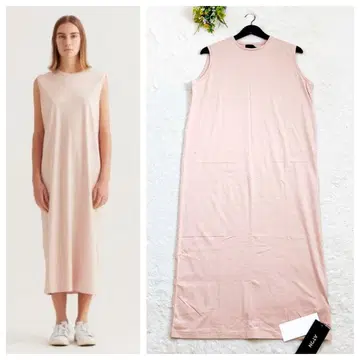 [새상품] 에 SUVIN 60/2 TANK TOP DRESS 핑크 M