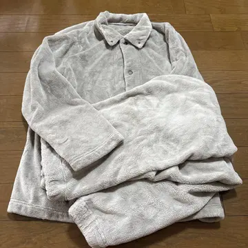 무인양품 입는 담요 파자마 그레이시 브라운 남성용 M
