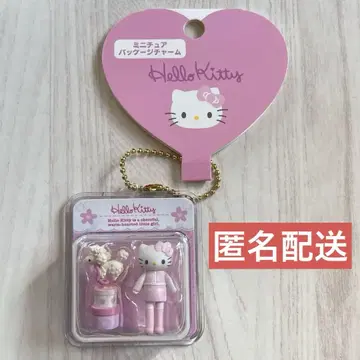 산리오 미니어처 패키지 참 다리가 긴 키티 갸루 키링 키티
