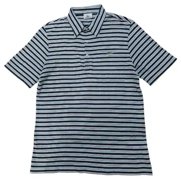 LACOSTE 스트라이프 반팔 피케 셔츠 사이즈 4 보더 일본제 L