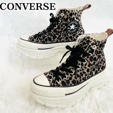 새상품급 컨버스 ALL STAR 트렉 웨이브 HI 레오파드 통굽