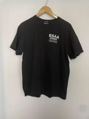 바이오하자드 BSAA ADISER 블랙 컬러 셔츠