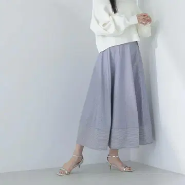 NBB 스트라이프 플레어 스커트