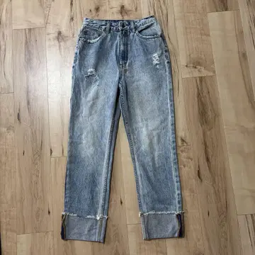 ksubi 데님 청바지 G빵 스카이블루 used 가공 26 롤업