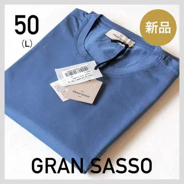 새상품 GRAN SASSO / 오가닉 코튼 크루넥 티셔츠 / L