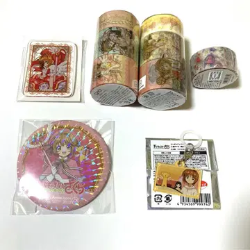 카드캡터 사쿠라 캔뱃지 키링 마스킹 테이프 q-pot