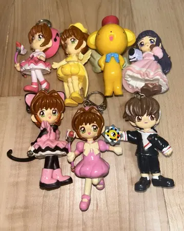 카드캡터 사쿠라 키링 피규어 레트로 당시 세트