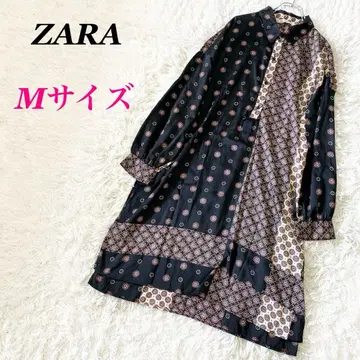 ZARA 자라 올 패턴 긴팔 원피스