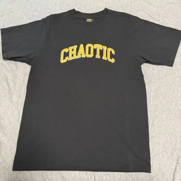 KingGnu CHAOTIC 자수 반팔 티셔츠 블랙