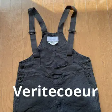 [새상품급] veritecoeur 헤비 캔버스 린넨 살로펫 블랙
