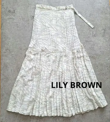 LILY BROWN 릴리 브라운 뉴앙스 패턴 플리츠 스커트 새상품급