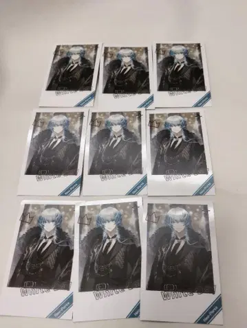 네오포르테 화이트데이 폴라로이드풍 카드 우로코미 미즈키 9장 세트