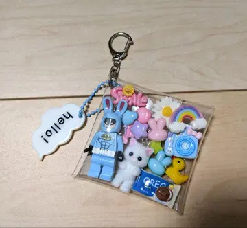레고풍 배트맨 토끼 새끼 고양이 가챠 세트 다정한 산책 피크닉