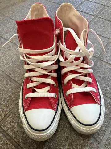 converse 컨버스 올스타 하이컷 스니커즈 빨간색 24cm