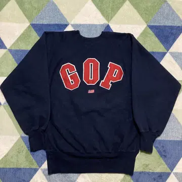 컨디션 최상 XL 90년대 Champion GOP 리버스 위브 자수 택